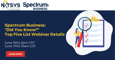 Spectrum Business: “Did You Know?” Top Five List